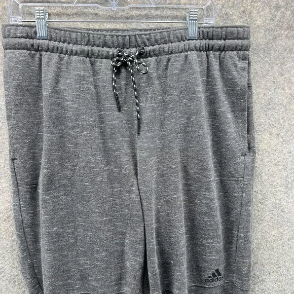 Adidas Sweatpants Men Extra Large Adult Gray Jogger Pants Outdoor Fleece XL - Picture 2 of 12